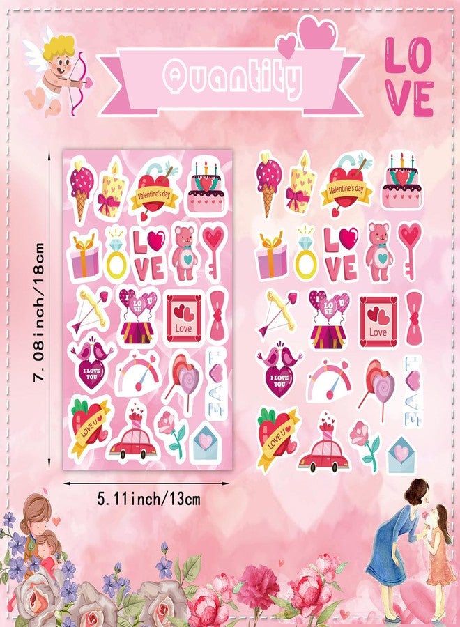 DUJAA 465PCS Valentine Stickers - Valentines Stickers for Kids Love Stickers Kawaii Heart Stickers Valentine's Day Theme Stickers Party Favors Gifts Decorations Supplies - Image 3